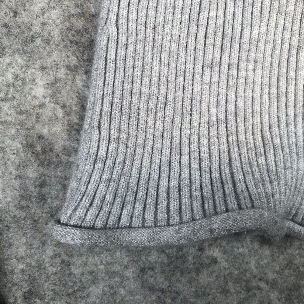 Cotton Emporium Sweater M Rib Knit Slim Fit Flare Cuffs Cutout Front Peek A Boo - Picture 4 of 10